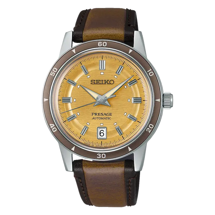 Seiko Presage Automático Clássicos SRPL75J1 Style 60’s amarelo