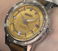 Relógio Seiko Presage Automático Style 60's SRPL75J1 Amarelo 39,5mm | Taniguchi Relógios - imagem 4