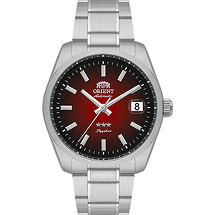 Relógio Orient 3 Estrelas Heritage Safira YN6SS041-W1SX Vermelho 39mm 100m | Taniguchi Relógios
