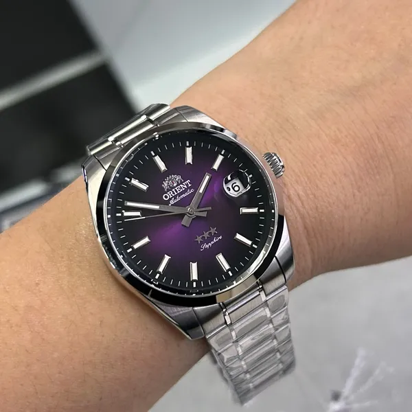 Orient 3 Estrelas Automático Heritage YN6SS041 U1SX Roxo