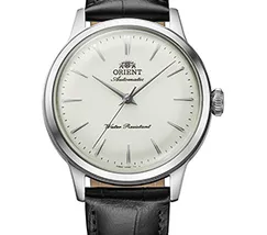 Relógio Orient Bambino 36mm RA-BB0103S30B Branco No-Date Couro 30m | Taniguchi Relógios - imagem 1