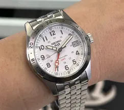 Relógio Seiko 5 Sports Field GMT SSK059B1 Branco 39,4mm 100m | Taniguchi Relógios - imagem 6