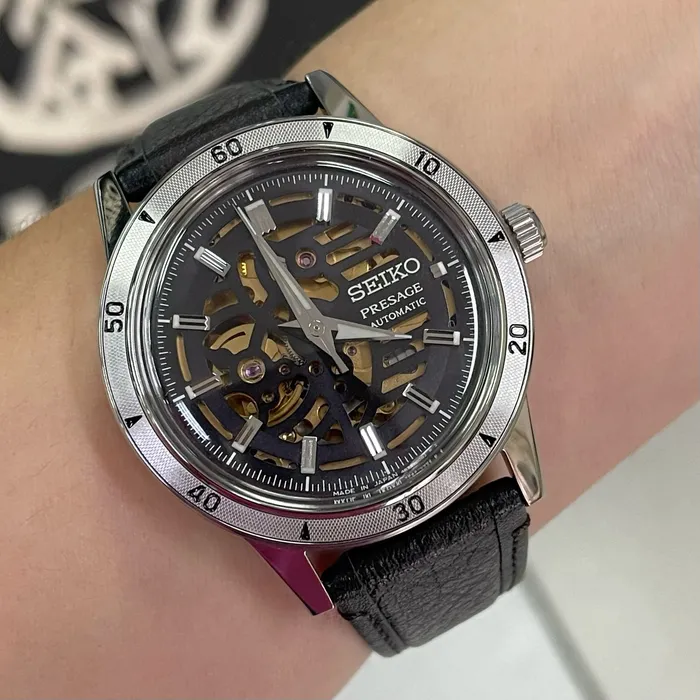 Seiko Presage Automático Clássicos SSA461J1 Style 60’s esqueleto