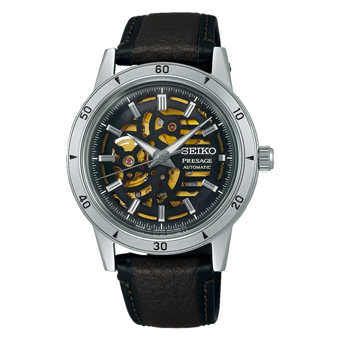 Seiko Presage Automático Clássicos SSA461J1 Style 60’s esqueleto