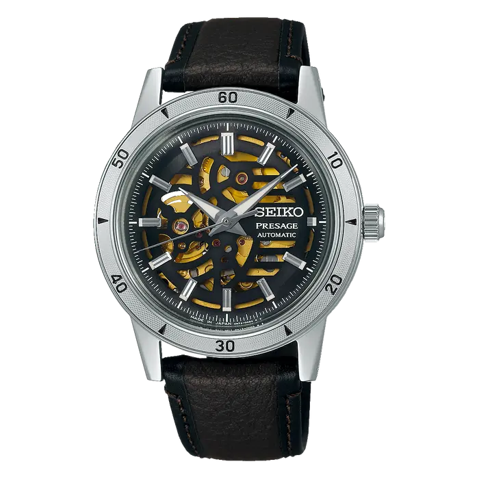 Seiko Presage Automático Clássicos SSA461J1 Style 60’s esqueleto