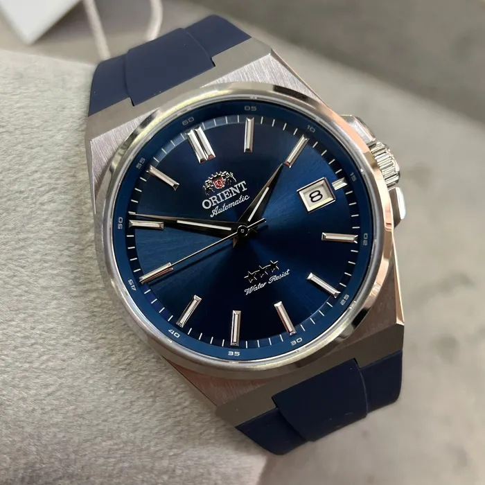 Pulseira Orient Silicone PULSILS3 20mm YN6SS020 Azul | Taniguchi Relógios