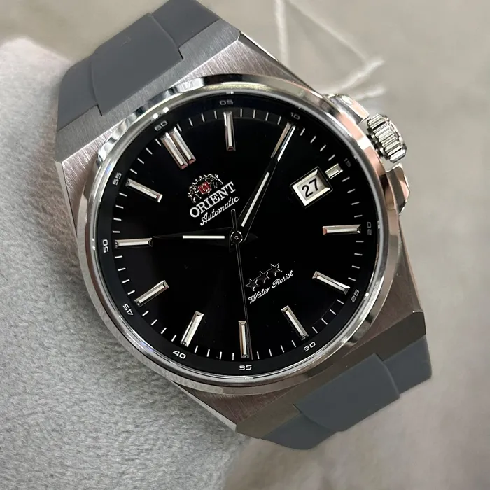 Pulseira Orient Silicone PULSILSG 20mm YN6SS020 Grafite | Taniguchi Relógios