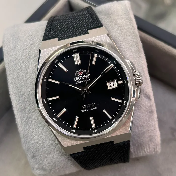 Pulseira Orient Saffiano PULSAFLA1 20mm YN6SS020 Preta | Taniguchi Relógios
