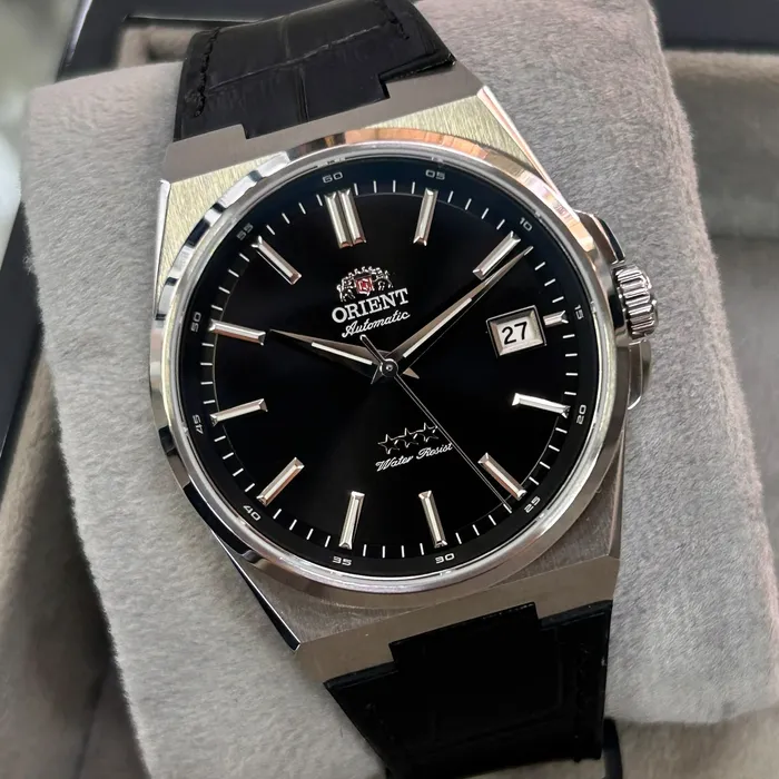 Pulseira Orient Híbrida Couro PULHYBLR1 YN6SS020 Preta | Taniguchi Relógios
