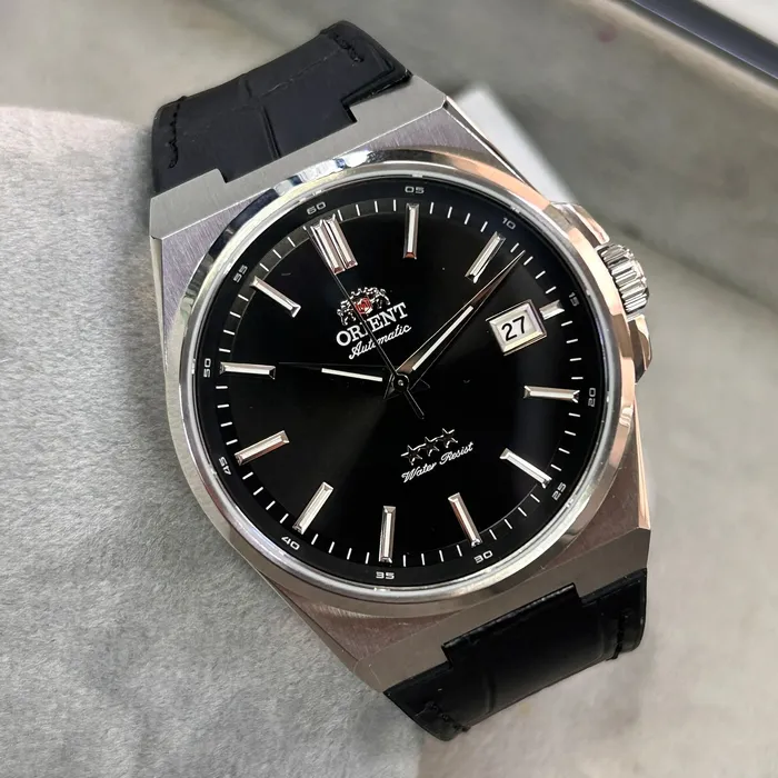 Pulseira Orient Híbrida Couro PULHYBLR1 YN6SS020 Preta | Taniguchi Relógios