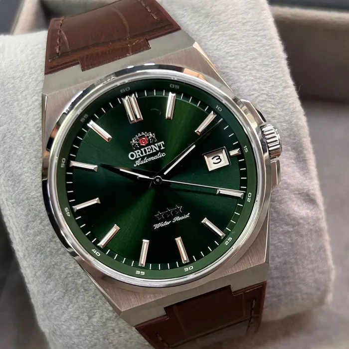 Pulseira Orient Híbrida Couro Croco PULHYBLC2 YN6SS020 Marrom | Taniguchi Relógios
