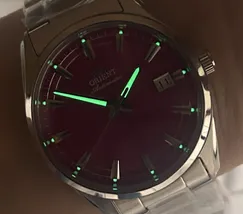 Relógio Orient Stretto Safira RA-AC0R07P30B Rosa 38,5mm 50m | Taniguchi Relógios - imagem 7