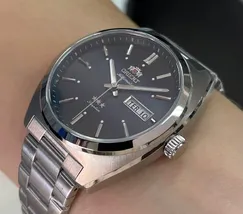 Orient 3 Estrelas Automático Heritage YN6SS001 azul - imagem 3