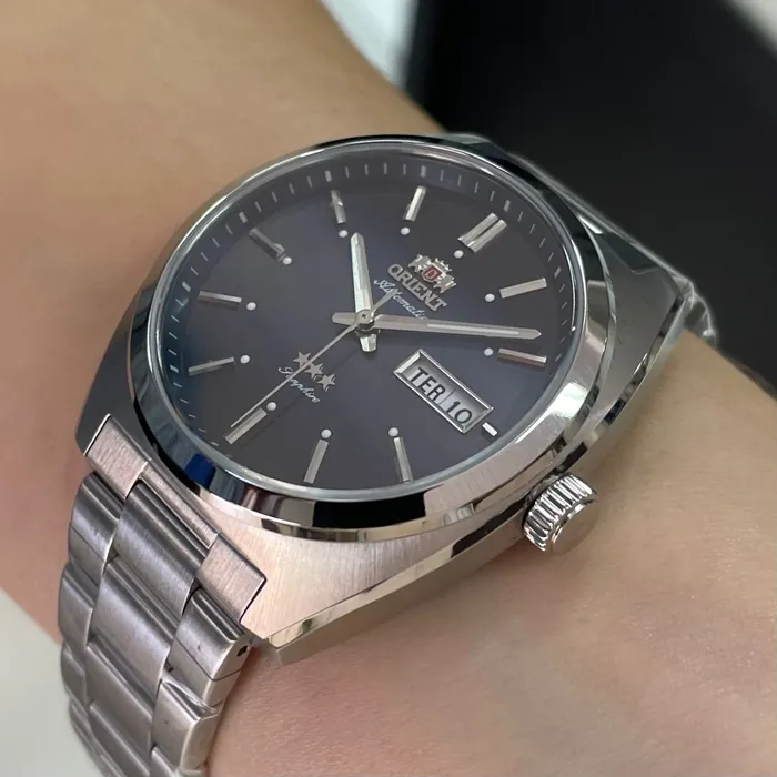 Orient 3 Estrelas Automático Heritage YN6SS001 azul