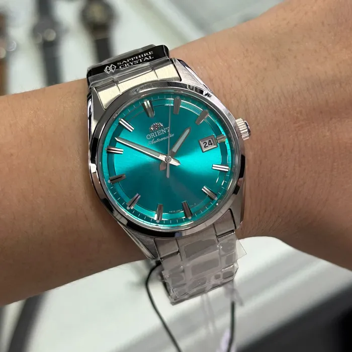 Relógio Orient Stretto Safira RA-AC0R06L30B Azul 38,5mm 50m | Taniguchi Relógios