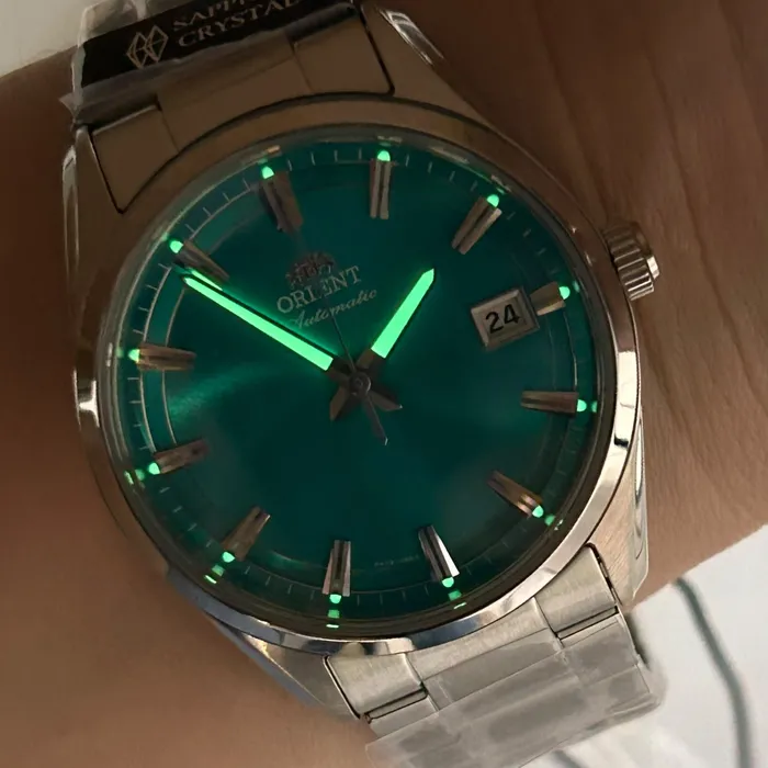 Relógio Orient Stretto Safira RA-AC0R06L30B Azul 38,5mm 50m | Taniguchi Relógios