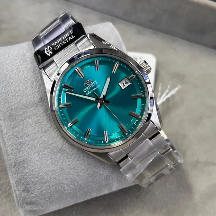 Relógio Orient Stretto Safira RA-AC0R06L30B Azul 38,5mm 50m | Taniguchi Relógios