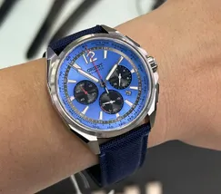 Relógio Orient Solartech Elite Land Safira MBSCC075-D2DX Azul 40mm 100m | Taniguchi Relógios - imagem 3