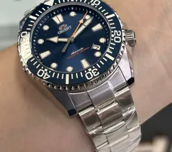 Relógio Orient Superior Diver 300 Safira Cerâmica YN6SS024-D1SX Azul 44mm 300m | Taniguchi Relógios - imagem 5