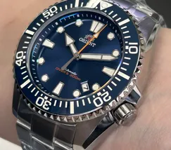 Relógio Orient Superior Diver 300 Safira Cerâmica YN6SS024-D1SX Azul 44mm 300m | Taniguchi Relógios - imagem 3