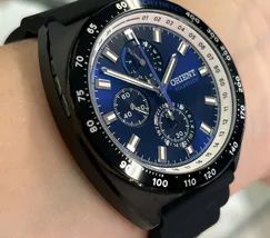 Relógio Orient Solartech Perpetual Calendar Safira MPSPC021-D1PX Azul 42mm 100m | Taniguchi Relógios - imagem 3