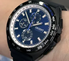 Relógio Orient Solartech Perpetual Calendar Safira MPSPC021-D1PX Azul 42mm 100m | Taniguchi Relógios - imagem 4