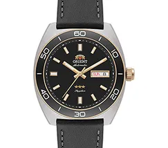 Relógio Orient Elegance Safira YN6MC019A-P1PX Preto 40mm Couro | Taniguchi Relógios - imagem 2