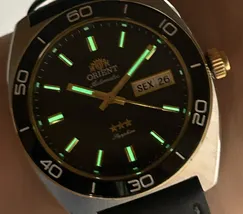 Relógio Orient Elegance Safira YN6MC019A-P1PX Preto 40mm Couro | Taniguchi Relógios - imagem 7