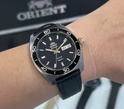 Relógio Orient Elegance Safira YN6MC019A-P1PX Preto 40mm Couro | Taniguchi Relógios - imagem 5