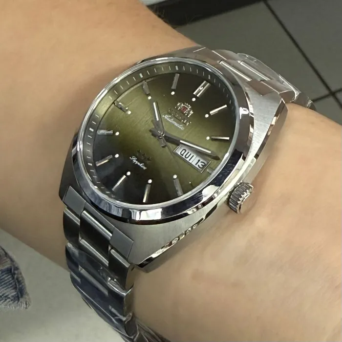 Orient 3 Estrelas Automático Heritage YN6SS001 verde