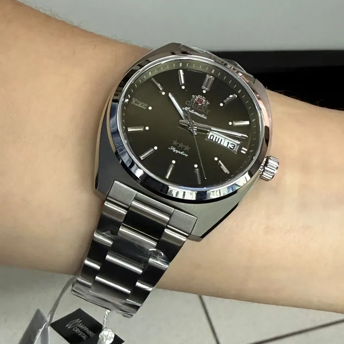 Relógio Orient Heritage 3 Estrelas YN6SS001 Safira Automático | Taniguchi Relógios