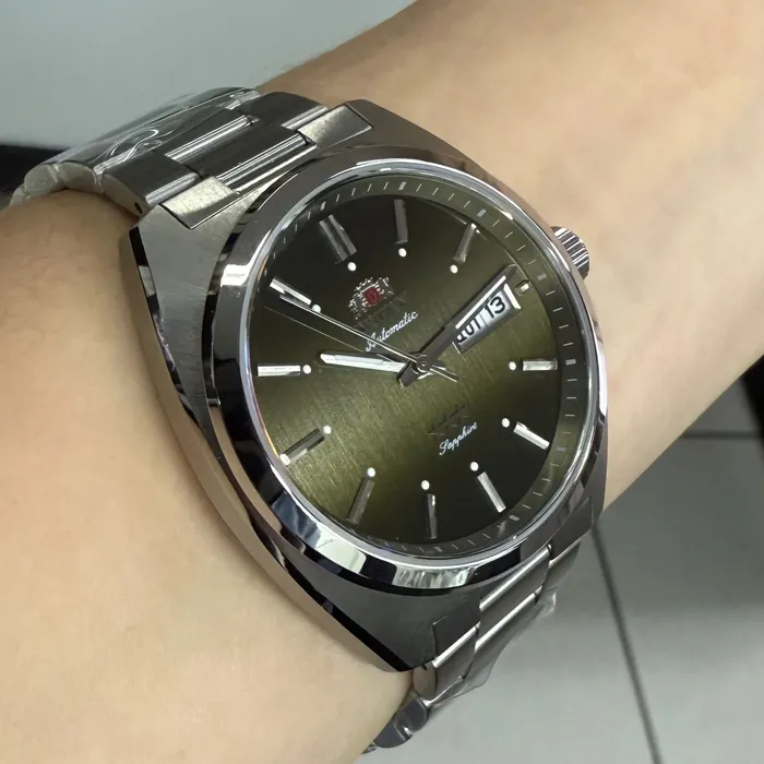 Orient 3 Estrelas Automático Heritage YN6SS001 verde