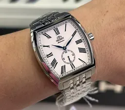 Relógio Orient Special Calibers Tonneau Safira YN6SS045-B3SX Branco 36x45mm | Taniguchi Relógios - imagem 5