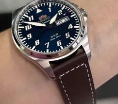 Relógio Orient Air Pilot Safira YN6SC010-D2NB Azul 41mm 100m | Taniguchi Relógios - imagem 5