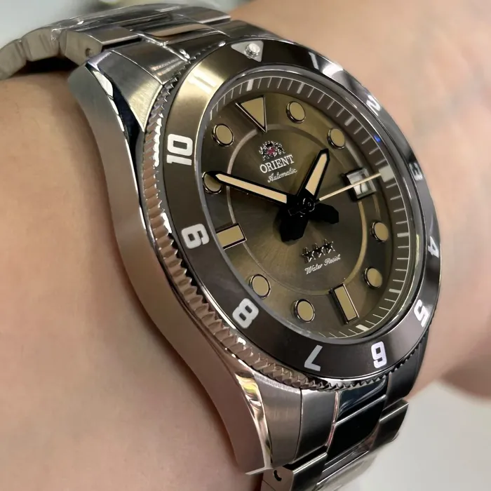 Relógio Orient Sports Land Safira YN6SS027-N1SX Cobre 39mm 100m | Taniguchi Relógios