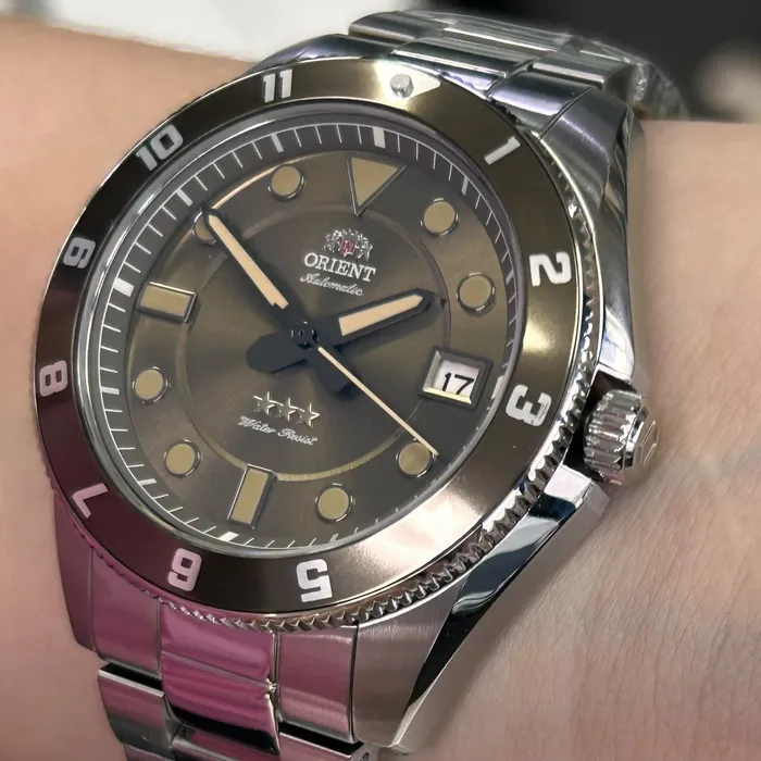 Relógio Orient Sports Land Safira YN6SS027-N1SX Cobre 39mm 100m | Taniguchi Relógios