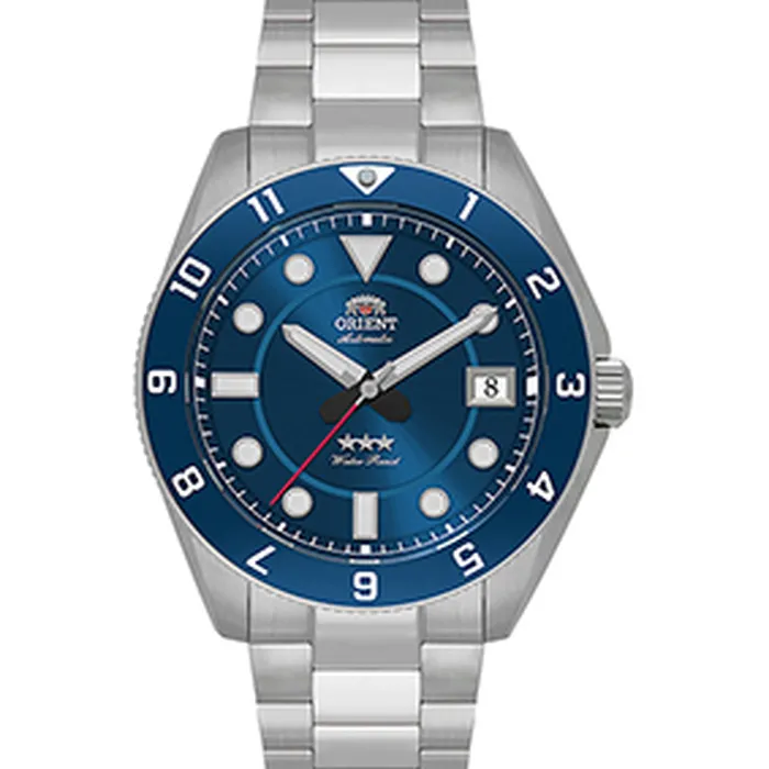 Relógio Orient Sports Land Safira YN6SS027-D1SX Azul 39mm 100m | Taniguchi Relógios