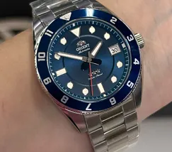 Relógio Orient Sports Land Safira YN6SS027-D1SX Azul 39mm 100m | Taniguchi Relógios - imagem 1