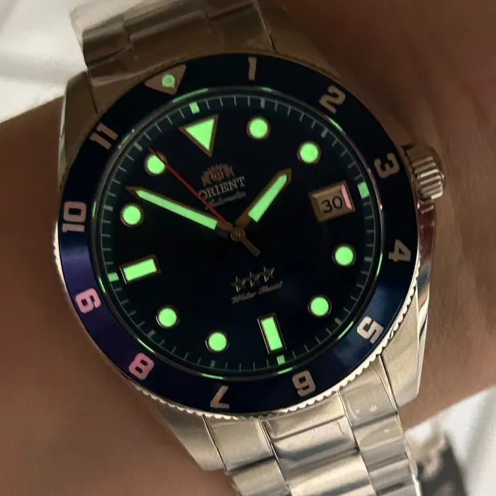 Relógio Orient Sports Land Safira YN6SS027-D1SX Azul 39mm 100m | Taniguchi Relógios
