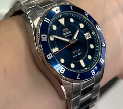 Relógio Orient Sports Land Safira YN6SS027-D1SX Azul 39mm 100m | Taniguchi Relógios - imagem 3