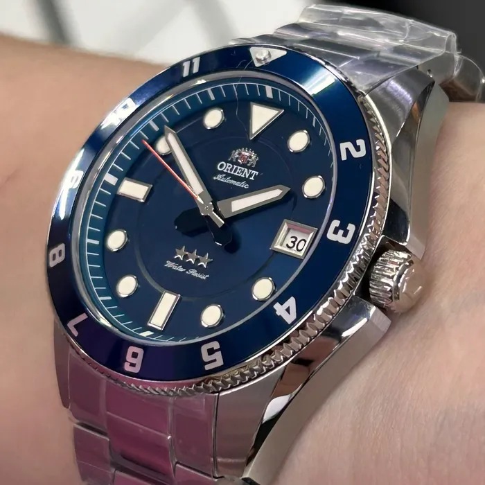 Relógio Orient Sports Land Safira YN6SS027-D1SX Azul 39mm 100m | Taniguchi Relógios
