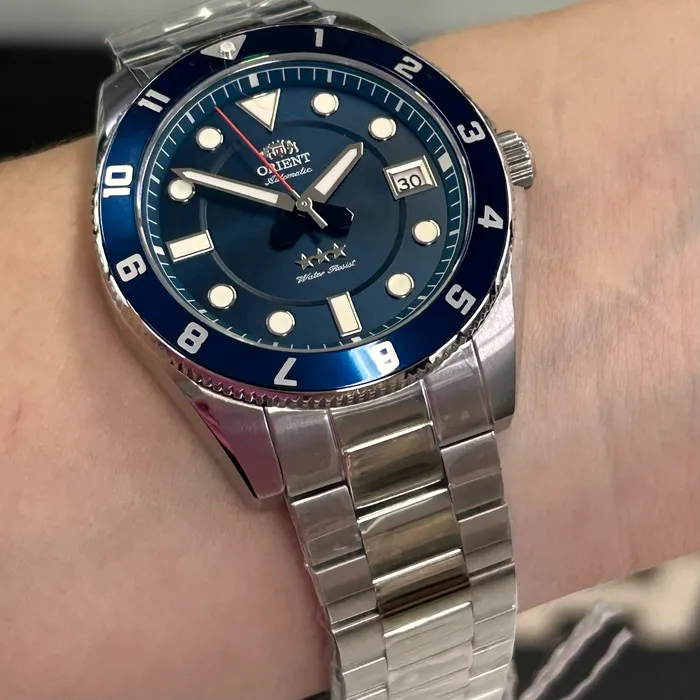 Relógio Orient Sports Land Safira YN6SS027-D1SX Azul 39mm 100m | Taniguchi Relógios