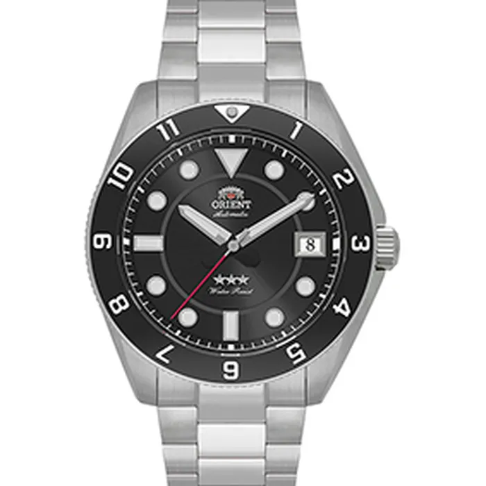 Relógio Orient Sports Land Safira YN6SS027-P1SX Preto 39mm 100m | Taniguchi Relógios