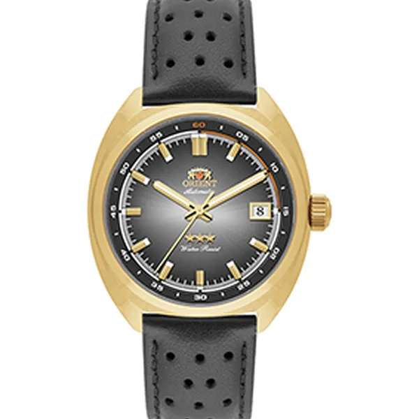 Orient 3 Estrelas Automático Sport Land YN6GC040-G1PX Grafite Dourado