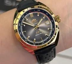 Relógio Orient Sport Land Safira YN6GC040-G1PX Dourado 39mm 100m | Taniguchi Relógios - imagem 1