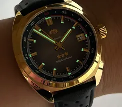 Relógio Orient Sport Land Safira YN6GC040-G1PX Dourado 39mm 100m | Taniguchi Relógios - imagem 7