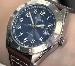 Relógio Orient Solartech Neo Sports MBSC1056 Azul 41mm Couro | Taniguchi Relógios - imagem 4