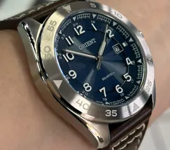 Relógio Orient Solartech Neo Sports MBSC1056 Azul 41mm Couro | Taniguchi Relógios - imagem 3