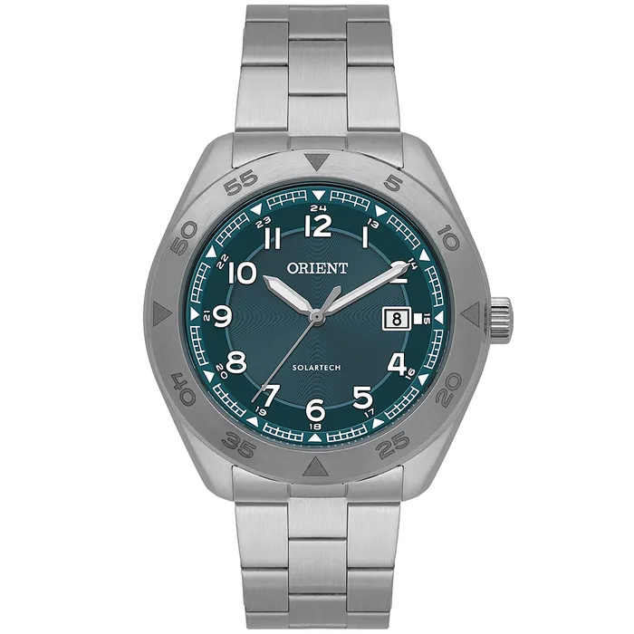 Relógio Orient Solartech Neo Sports MBSS1551 Verde 41mm Aço | Taniguchi Relógios