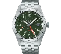 Relógio Seiko 5 Sports Field GMT HDB001B1 Verde 39,4mm 100m | Taniguchi Relógios - imagem 2